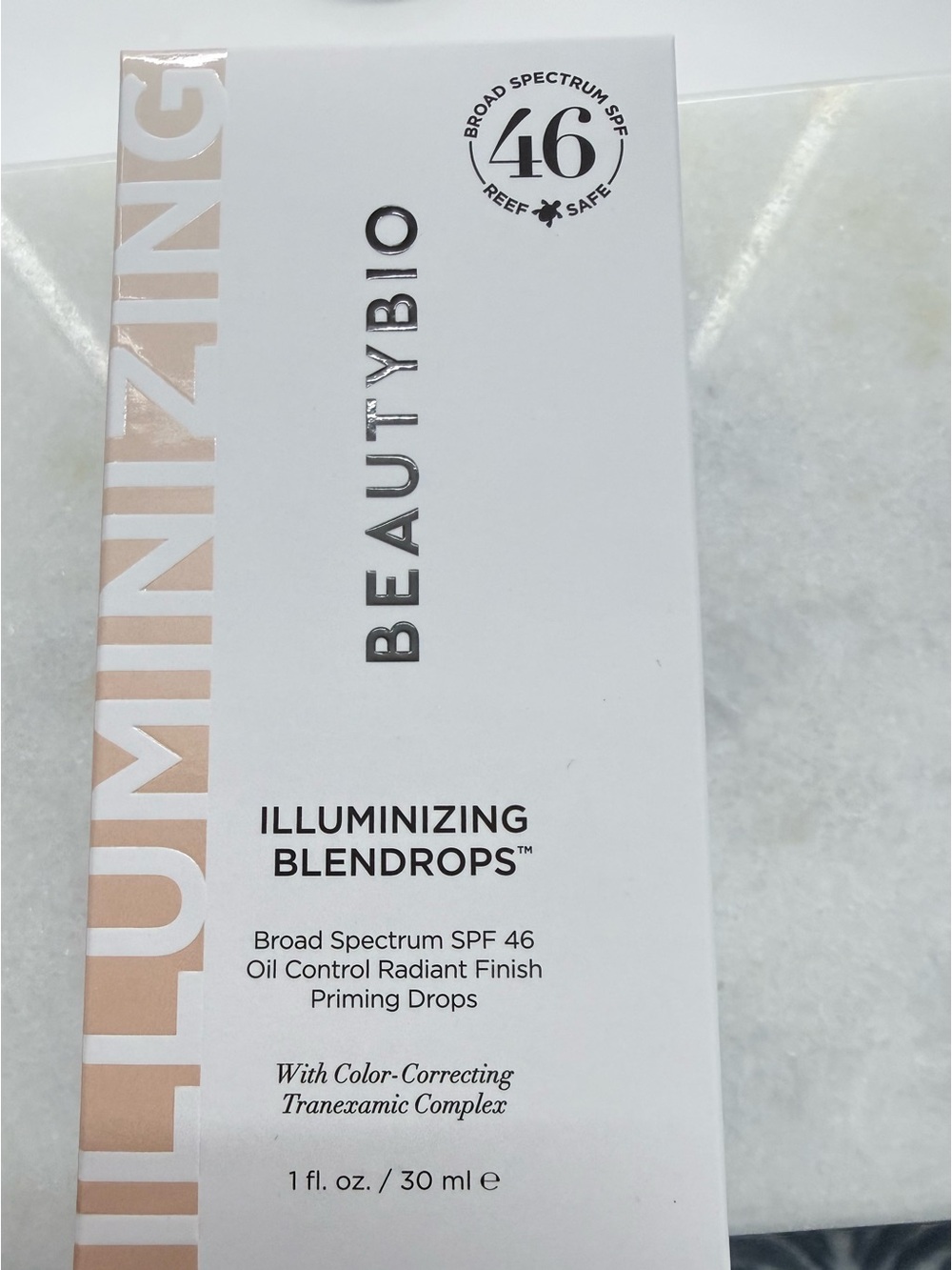 Beauty Bio Blendrops SPF 46 - Radiant Priming Drops (White/Champagne)